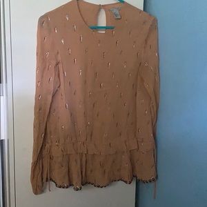 H&M Peach Blouse
